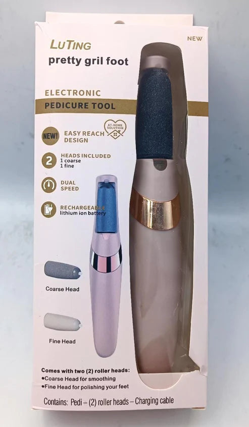 Electric Foot File Callus Remover – Rechargeable Pedicure Tool for Smooth Feet