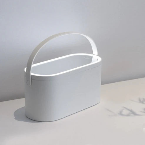 Portable LED Light Storage Box with Makeup Mirror