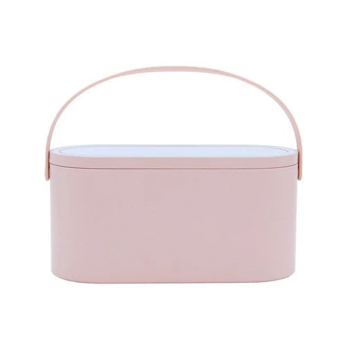 Portable LED Light Storage Box with Makeup Mirror